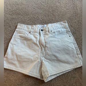 high rise jean shorts
